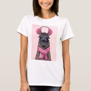 T-shirt Llama rose