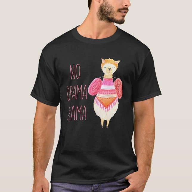 T-shirt Llama Rose Mignon Sans Drame (Devant)