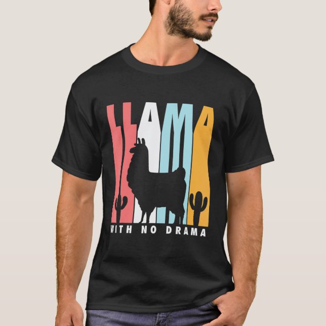 T-shirt Llama sans drame  Sans drame Llama (Devant)