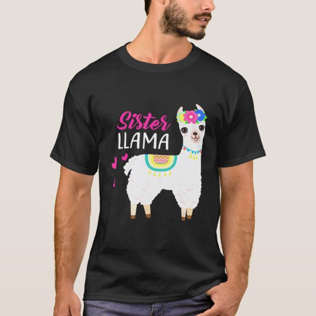 T-shirt Llama sœur pour femmes (Devant)