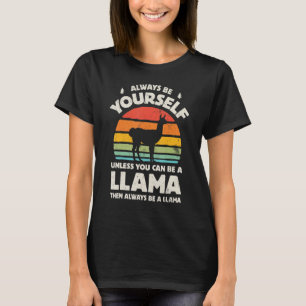 T-shirt Llama Soyez toujours rétro Vintage 60s les années