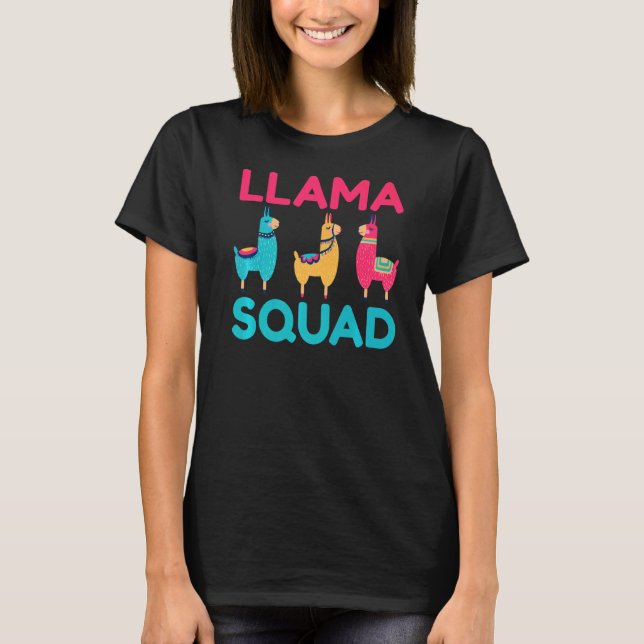 T-shirt Llama Squad Alpaca Llama 1 (Devant)