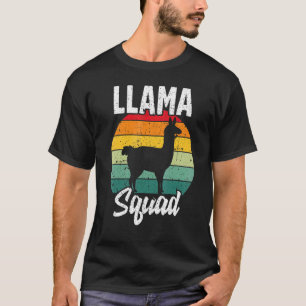 T-shirt Llama Squad Cool Llama Vintage Llamas 1