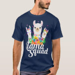 T-shirt Llama Squad Funny Cute Llama Matching<br><div class="desc">Llama Squad Funny Cute Llama Matching . Check out our birthday t shirt selection for the very best in unique or custom, handmade pieces from our shops.</div>