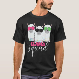 T-shirt Llama Squad lunettes de soleil Cute Alpaca Squad L