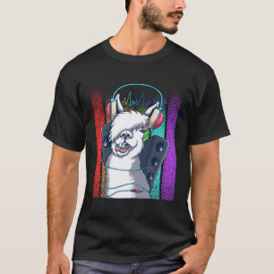 T-shirt Llama Style Mignon Graphique Alpaca Grande Taill