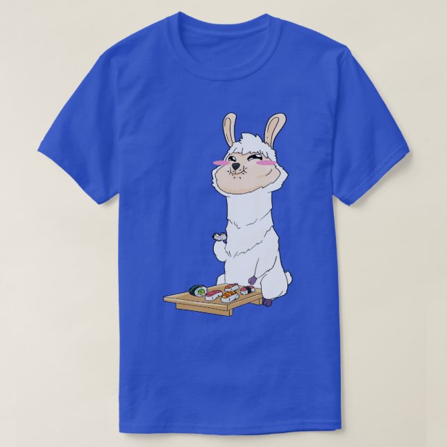 T-shirt Llama Sushi Kawaii (Design devant)