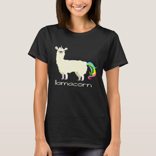 T-shirt Llama Unicorn par LLAMACORN Tee (Devant)