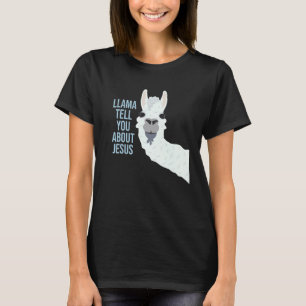 T-shirt Llama vous parler de Jésus Religieux Chrétien