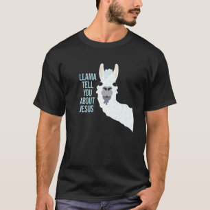 T-shirt Llama vous parlera de Jésus Religieux Chrétien
