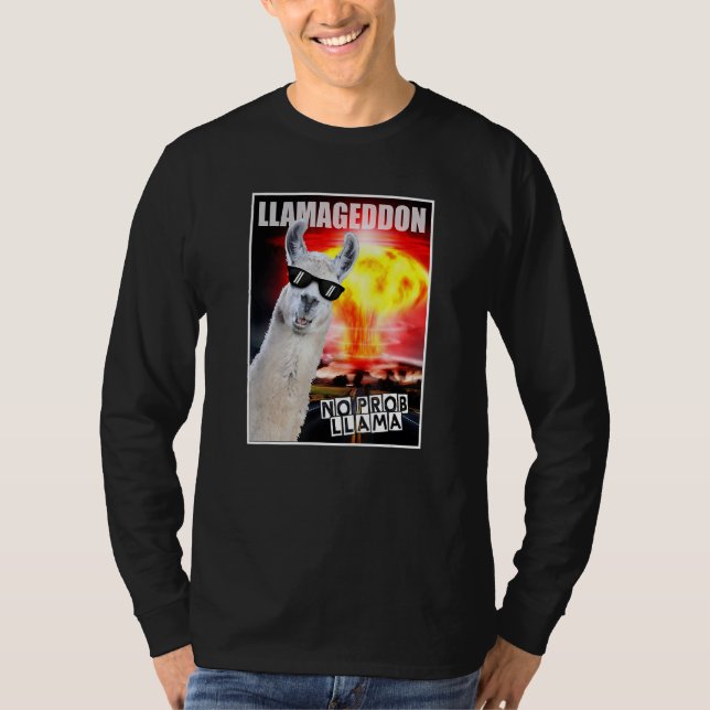 T-shirt Llamageddon Pas De Problème Maigre Graphique (Devant)