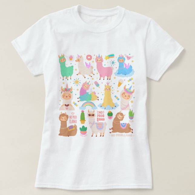T-shirt Llamas (Design devant)