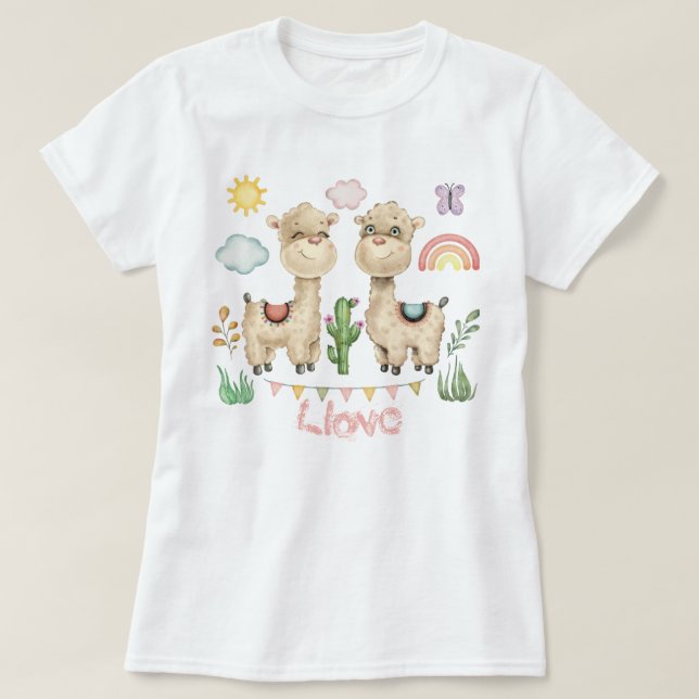 T-shirt Llamas (Design devant)