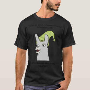 T-shirt Llamas avec Casquettes - &quot ; C'est ce que le p