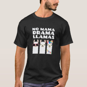 T-shirt Llamas sans drame de maman Animal au coucher de s