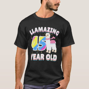T-shirt Llamazing 45e anniversaire 45 ans lama