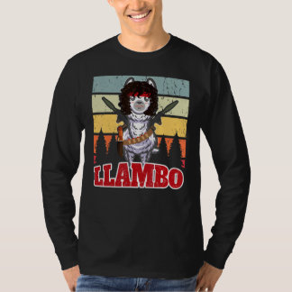 T-shirt Llambo Militaire Llama Commando Hilarious présent