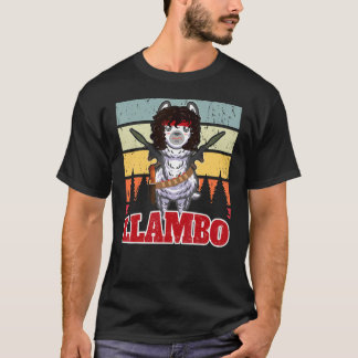 T-shirt Llambo Militaire Llama Commando Hilarious présent