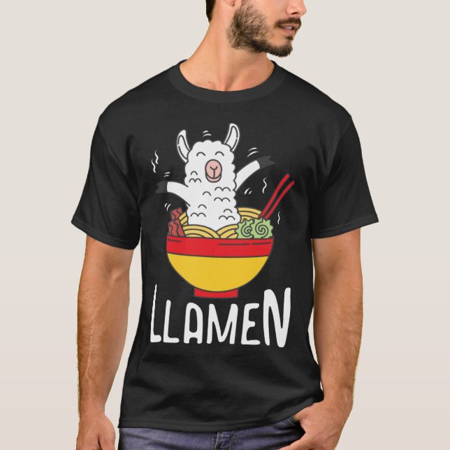 T-shirt Llamen  Llama Hilarious Sayings (Devant)