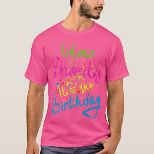 T-shirt Llow Shorty Son anniversaire Glow Party Neon 80s