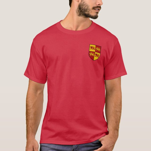 T-shirt Llywelyn le grand manteau de la chemise de bras (Devant)