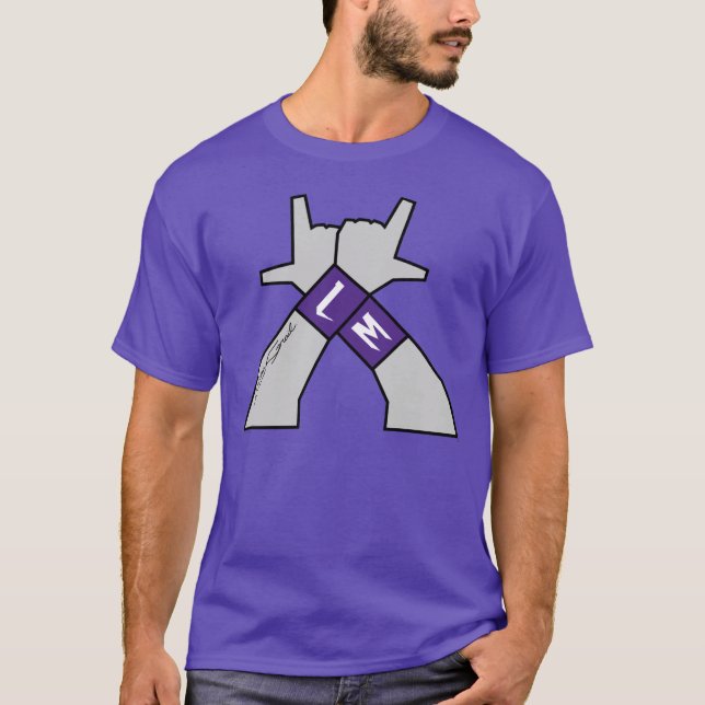 T-shirt "LM" par le Graal-m de Lucas (Devant)
