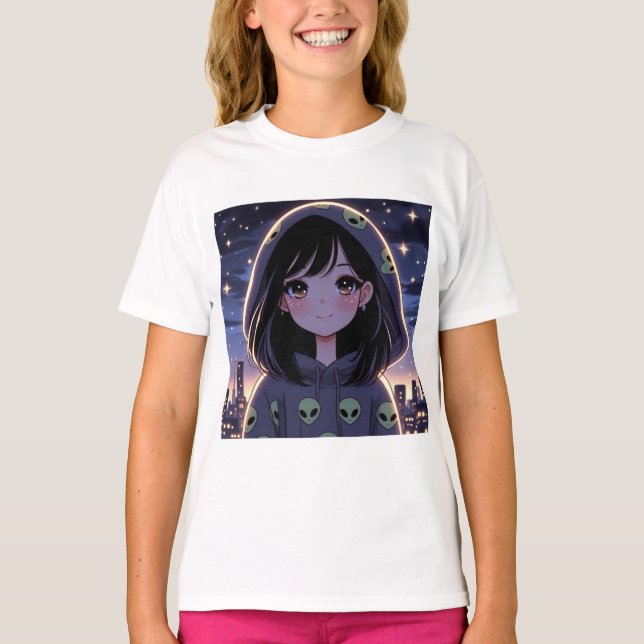 T-shirt Lo-Fi Galactic Babe (Devant)