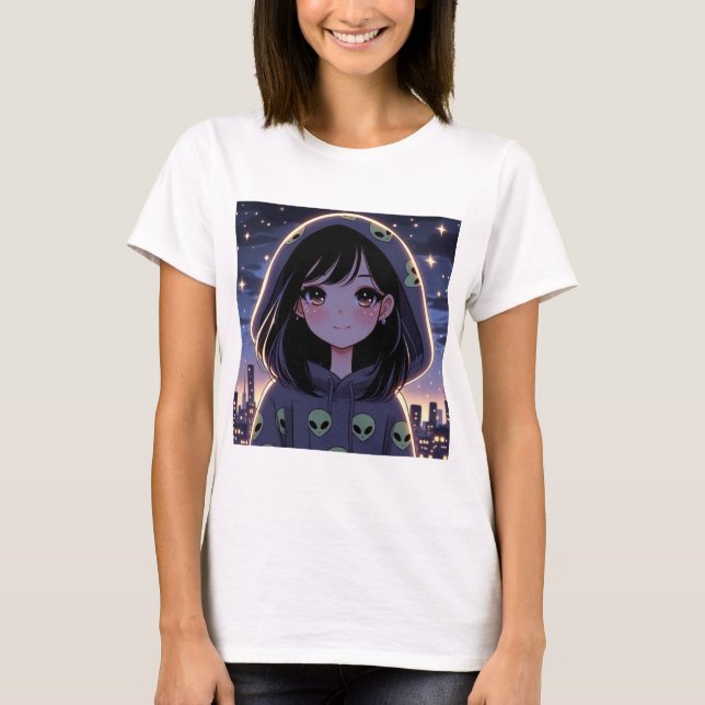 T-shirt Lo-Fi Galactic Babe (Devant)