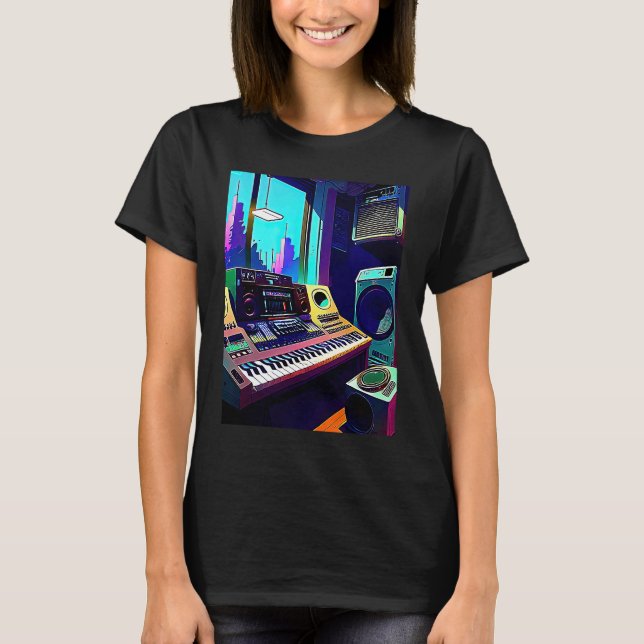 T-shirt Lo fi hip hop chillhop chill beats aesthetics  12 (Devant)