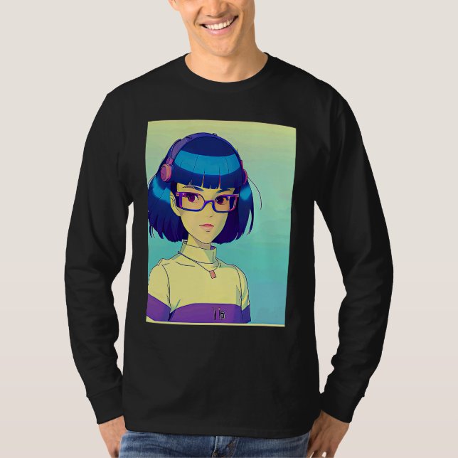 T-shirt Lo fi hip hop chillhop chill beats aesthetics  131 (Devant)