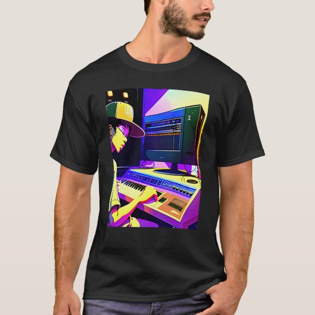 T-shirt Lo fi hip hop chillhop chill beats aesthetics  14 (Devant)