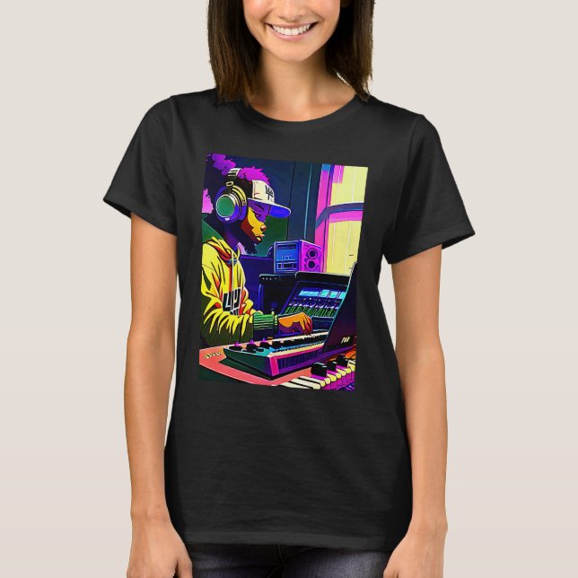 T-shirt Lo fi hip hop chillhop chill beats aesthetics  14 (Devant)