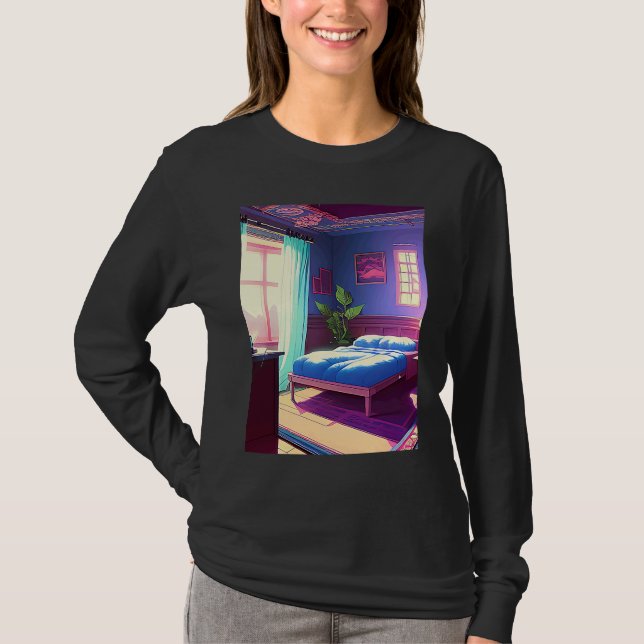 T-shirt Lo fi hip hop chillhop chill beats aesthetics  164 (Devant)