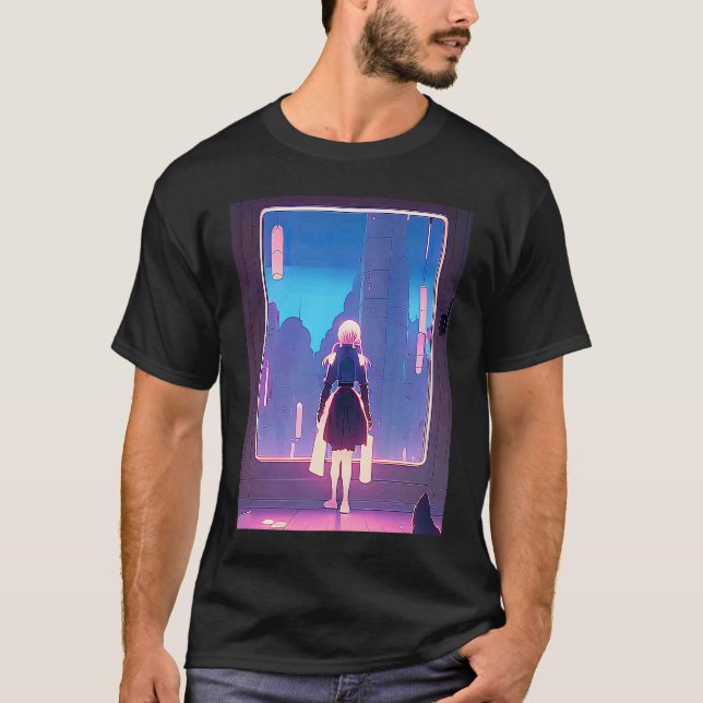 T-shirt Lo fi hip hop chillhop chill beats aesthetics  31 (Devant)
