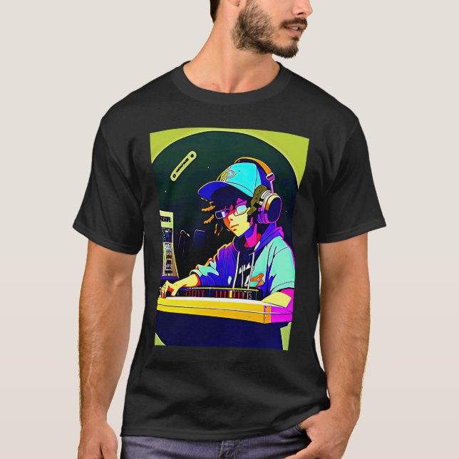 T-shirt Lo fi hip hop chillhop chill beats aesthetics  58 (Devant)