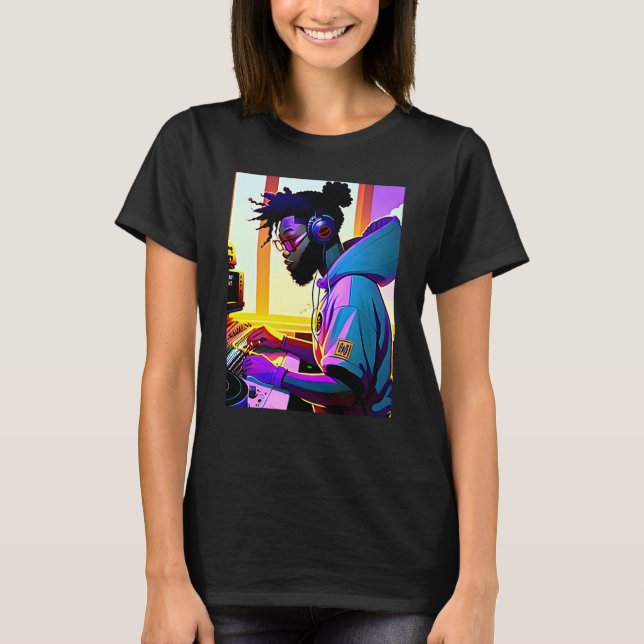 T-shirt Lo fi hip hop chillhop chill beats aesthetics  9 (Devant)