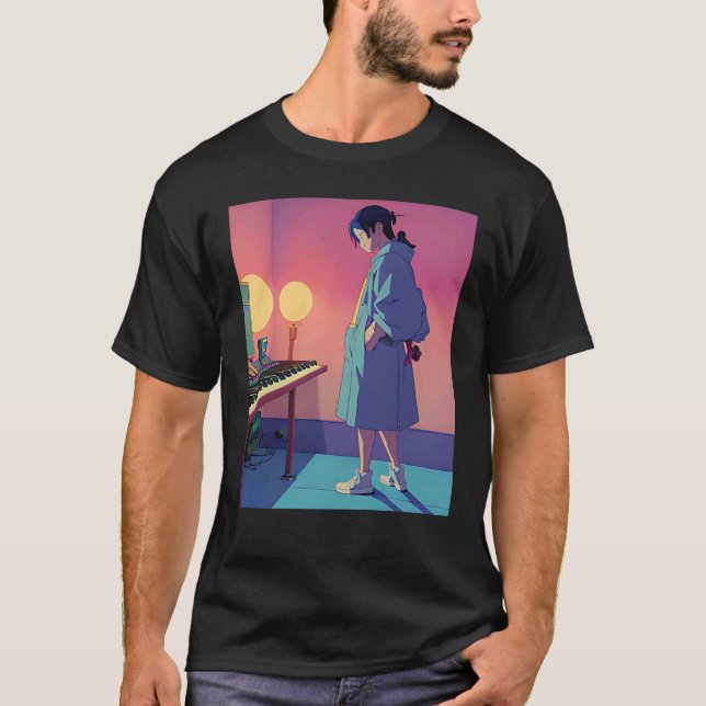 T-shirt Lo fi hip hop chillhop chill beats lofi aesthetics (Devant)