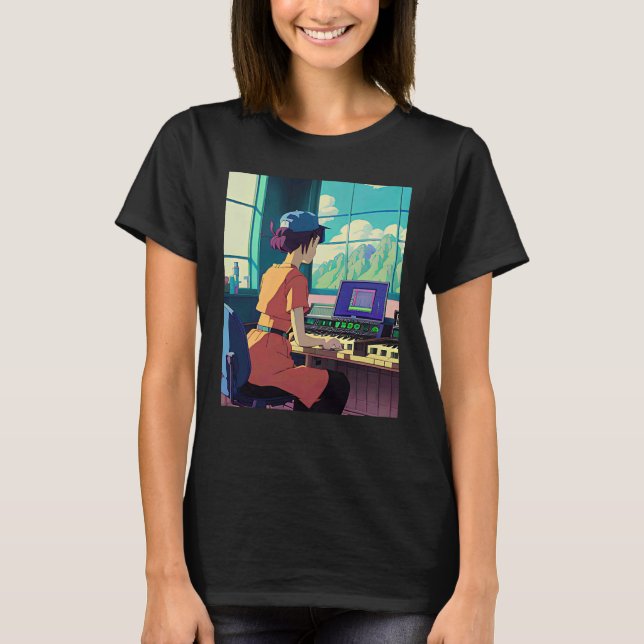 T-shirt Lo fi hip hop chillhop chill beats lofi aesthetics (Devant)