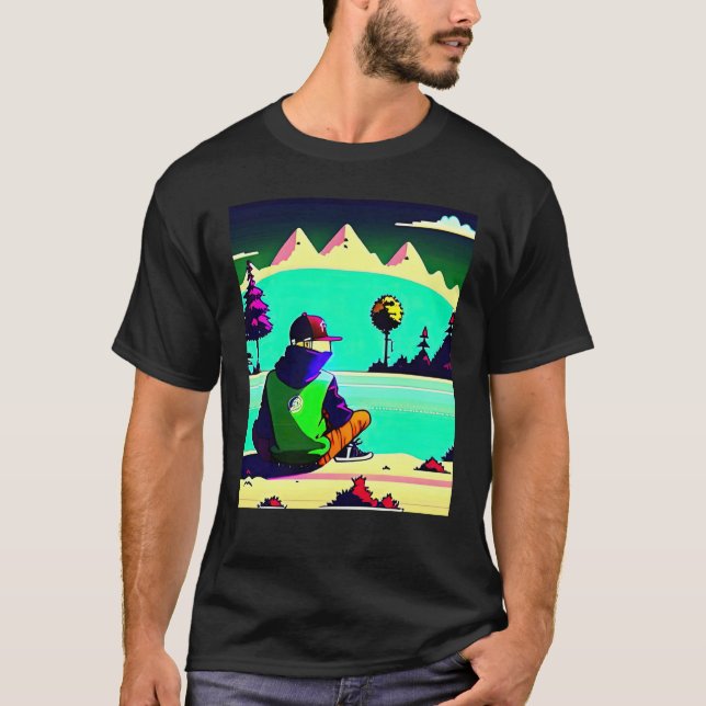 T-shirt Lo fi hip hop chillhop chill beats lofi aesthetics (Devant)