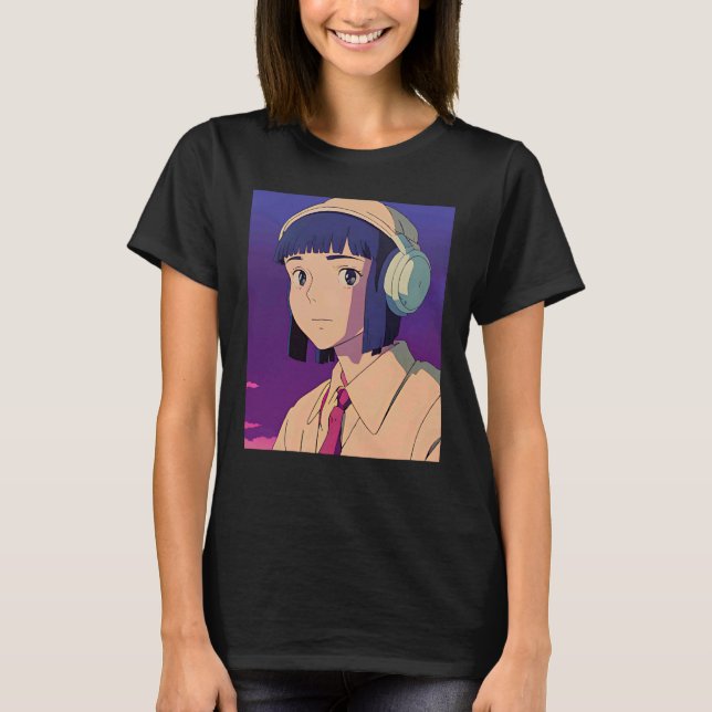 T-shirt Lo fi hip hop chillhop chill beats lofi aesthetics (Devant)