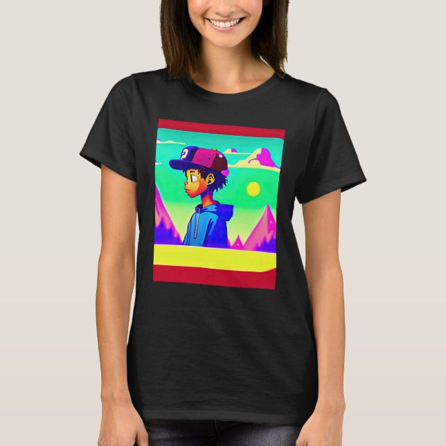 T-shirt Lo fi hip hop chillhop chill beats lofi aesthetics (Devant)