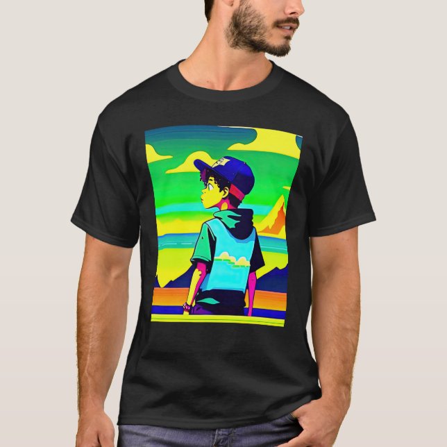 T-shirt Lo fi hip hop chillhop chill beats lofi aesthetics (Devant)