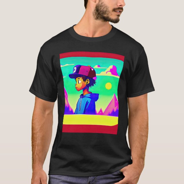 T-shirt Lo fi hip hop chillhop chill beats lofi aesthetics (Devant)