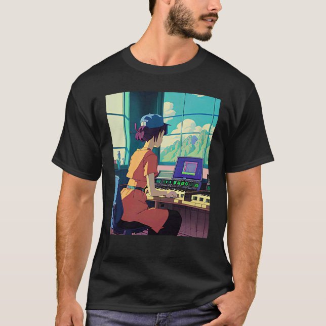 T-shirt Lo fi hip hop chillhop chill beats lofi aesthetics (Devant)
