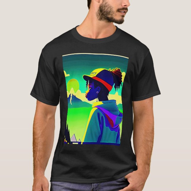 T-shirt Lo fi hip hop chillhop chill beats lofi aesthetics (Devant)