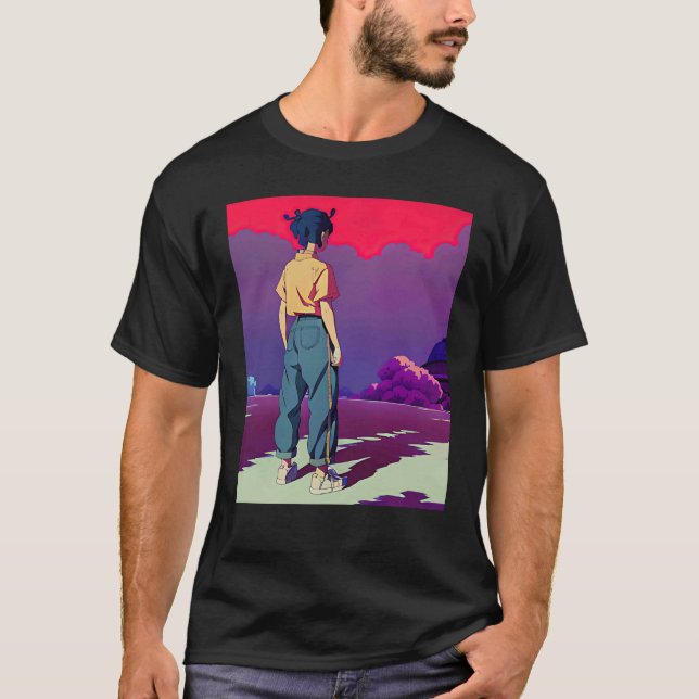 T-shirt Lo fi hip hop chillhop chill beats lofi aesthetics (Devant)