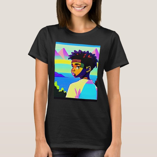 T-shirt Lo fi hip hop chillhop chill beats lofi aesthetics (Devant)