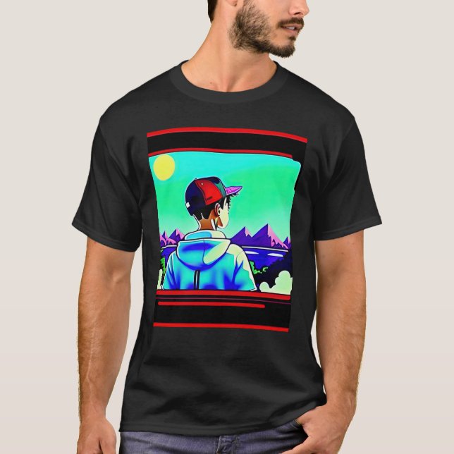 T-shirt Lo fi hip hop chillhop chill beats lofi aesthetics (Devant)