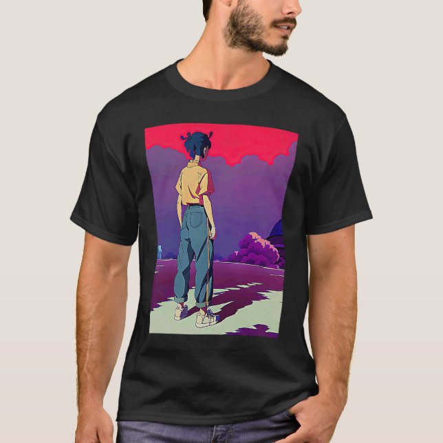 T-shirt Lo fi hip hop chillhop chill beats lofi aesthetics (Devant)