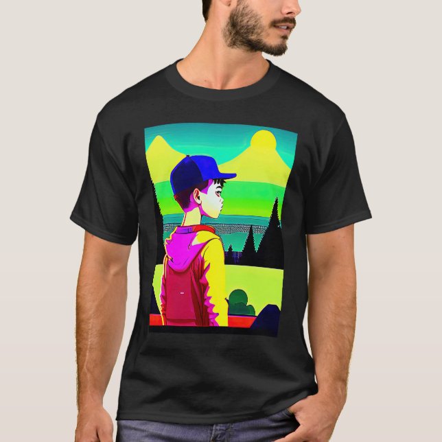 T-shirt Lo fi hip hop chillhop chill beats lofi aesthetics (Devant)